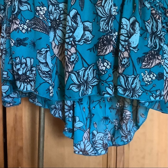 K. Jordan Tank Top tunic blouse long back hem Vee neck Large - Picture 4 of 9